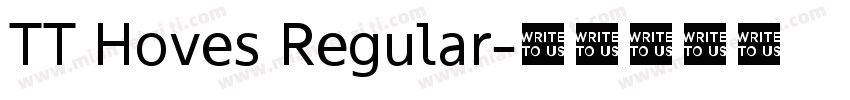 TT Hoves Regular字体转换